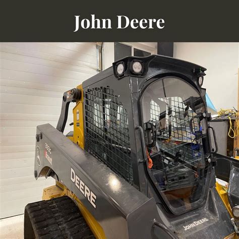 customized door lock for john deere skid steer|john deere skid steer door replacement.